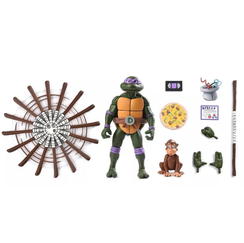 NECA Teenage Mutant Ninja Turtles Cartoon Ultimate Pizza Club VHS Action Figure