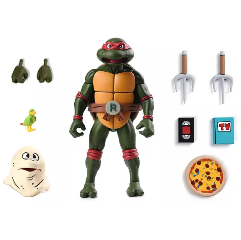 NECA Teenage Mutant Ninja Turtles Cartoon Ultimate Pizza Club VHS Action Figure