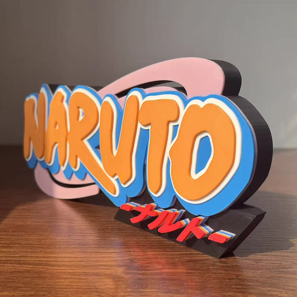 3D Printed Naruto Logo 15cm Display