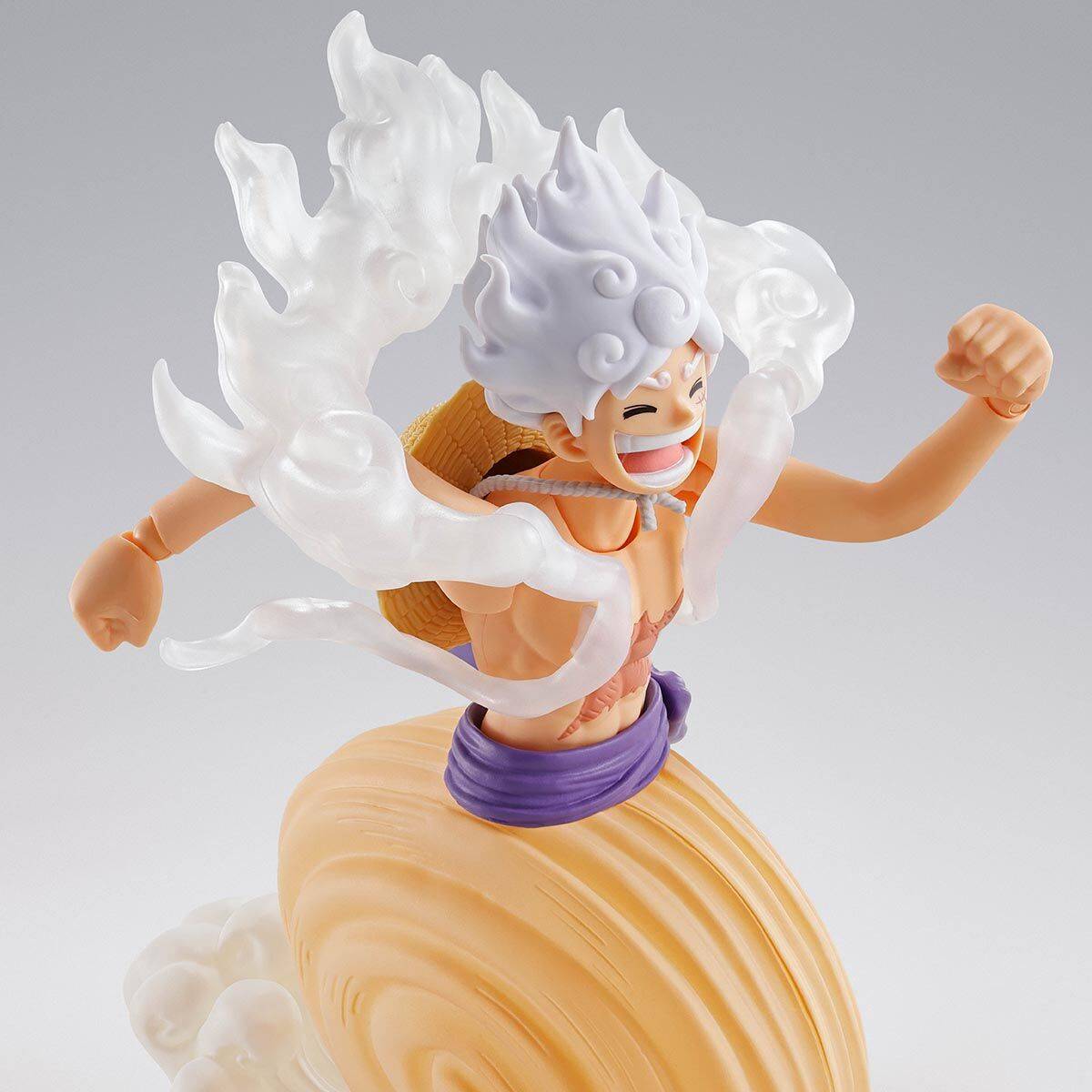 Bandai Spirits S.H.FIGUARTS: One Piece – Gear 5 Monkey D. Luffy (Egghead Ver.) 1/12 Action Figure (Limited + Bonus)