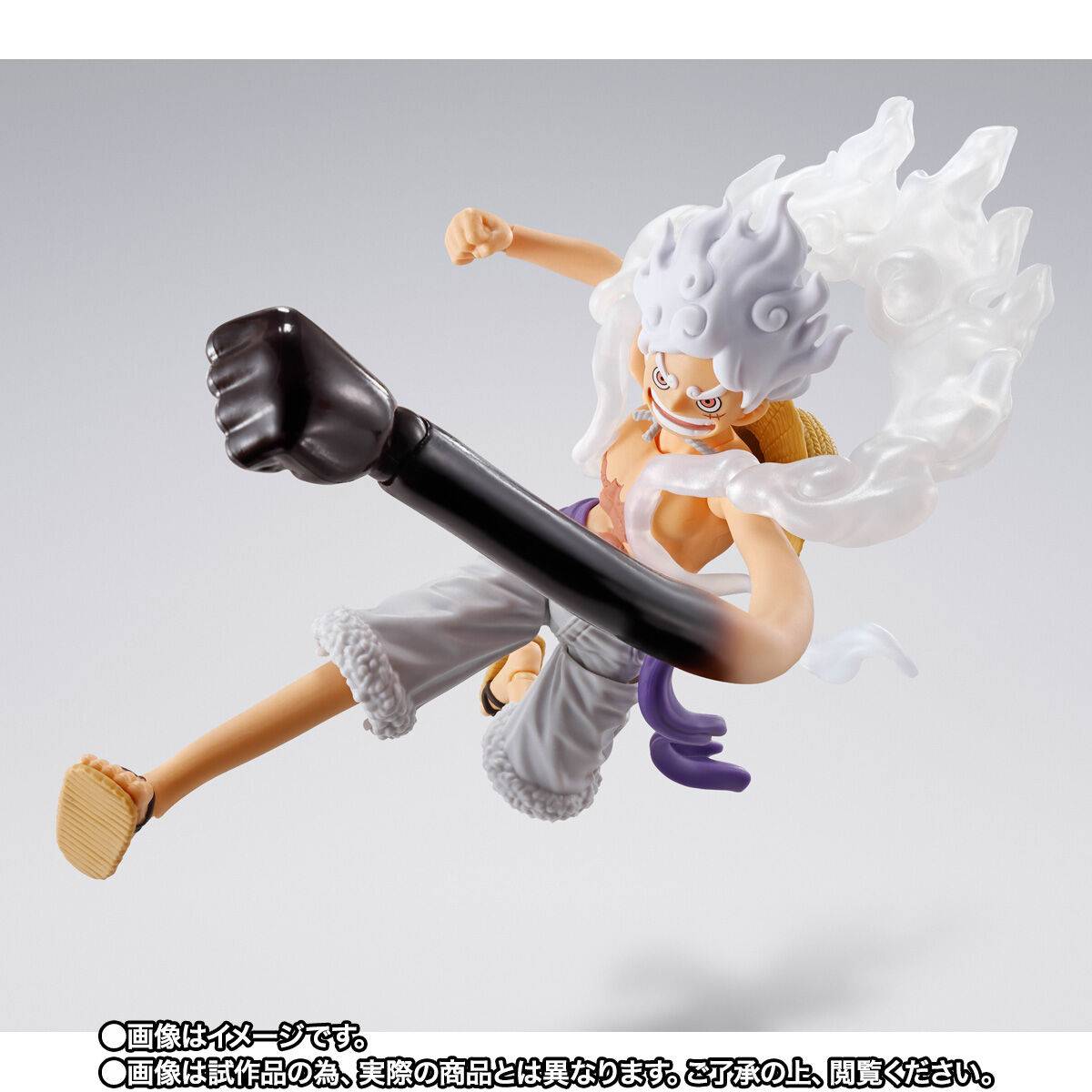 Bandai Spirits S.H.FIGUARTS: One Piece – Gear 5 Monkey D. Luffy (Egghead Ver.) 1/12 Action Figure (Limited + Bonus)
