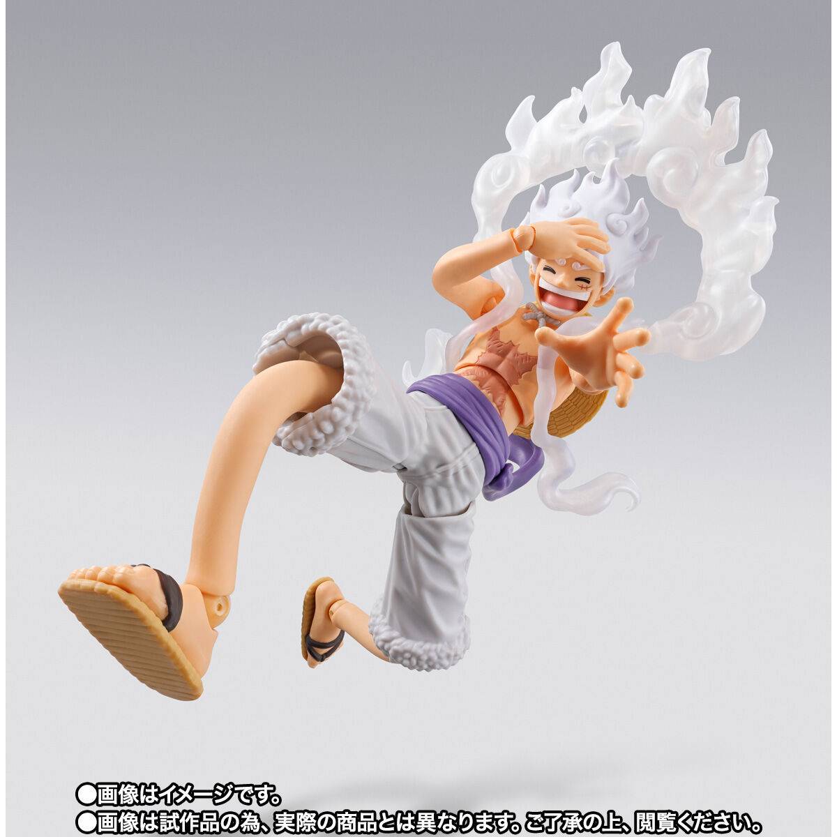 Bandai Spirits S.H.FIGUARTS: One Piece – Gear 5 Monkey D. Luffy (Egghead Ver.) 1/12 Action Figure (Limited + Bonus)