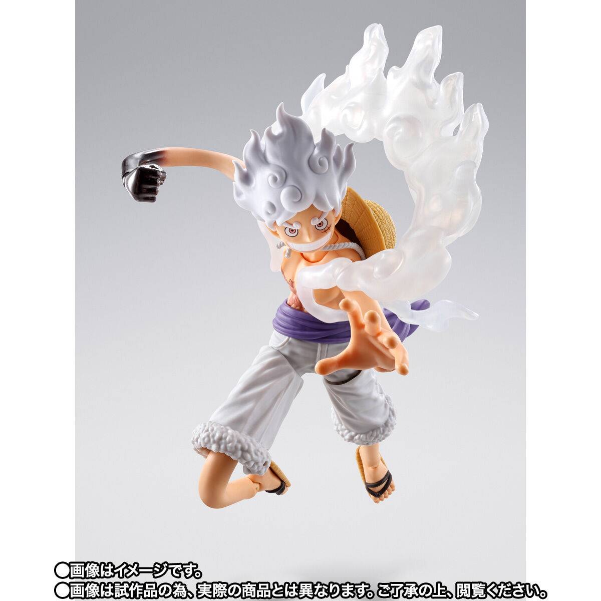 Bandai Spirits S.H.FIGUARTS: One Piece – Gear 5 Monkey D. Luffy (Egghead Ver.) 1/12 Action Figure (Limited + Bonus)