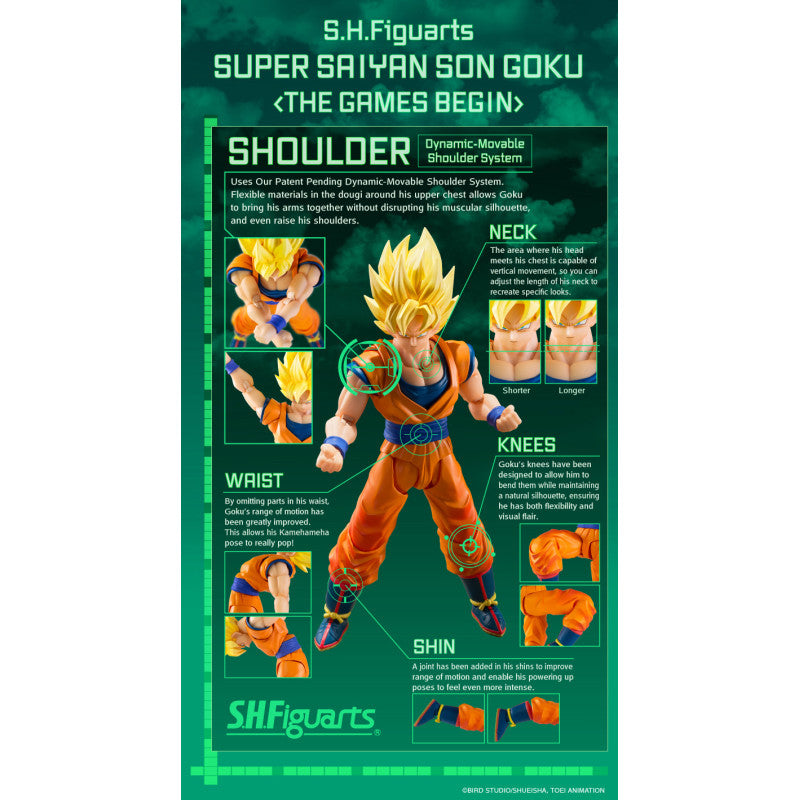 S.H.Figuarts Super Saiyan Son Goku -The Games Begin- Dragon Ball Z action figure by Bandai