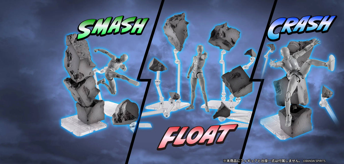 Bandai Spirits S.H.FIGUARTS: Tamashii Effect Series – Concrete Crash Effect Set