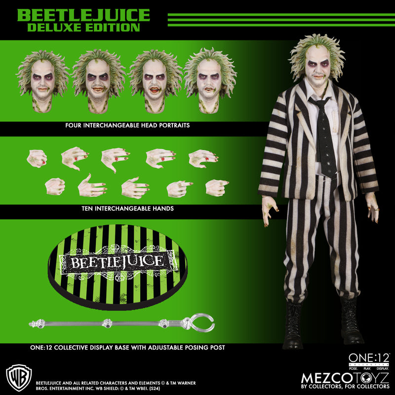 Mezco One:12 Collective Beetlejuice Deluxe Edition 1/12 Action Figure