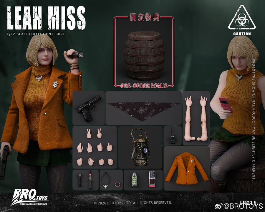 (Pre-order) Brotoys 1/12 Leah Miss LR015 Action Figure with Preorder Bonus Light