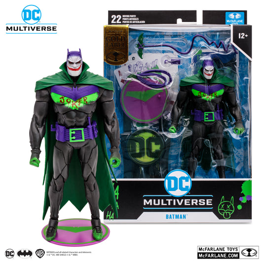 DC Multiverse Figures Batman White Knight Jokerized (Gold Label)