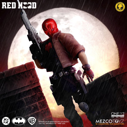 Mezco One 12 Collective Red Hood 1/12 scale DC Comics action figure with weapons and interchangeable heads