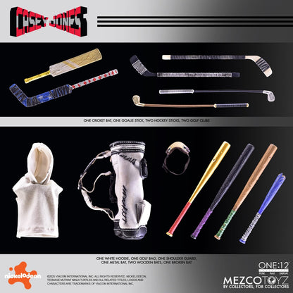 Mezco One:12 Collective Casey Jones 1/12 scale action figure Box content