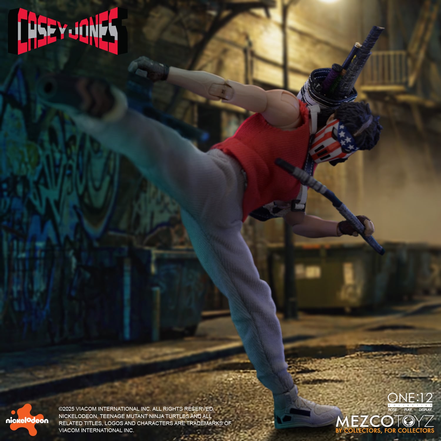 Mezco One:12 Collective Casey Jones 1/12 scale action figure KIck