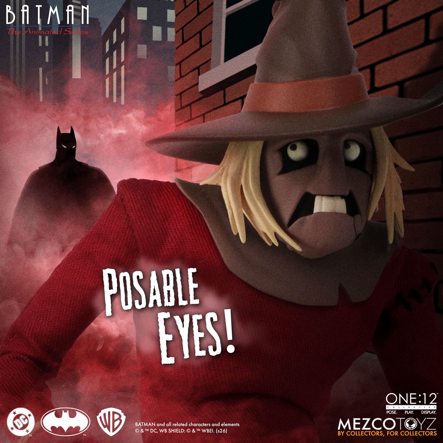 Mezco One 12 Collective Batman The Animated Series Scarecrow 1/12 Scale Action Figure