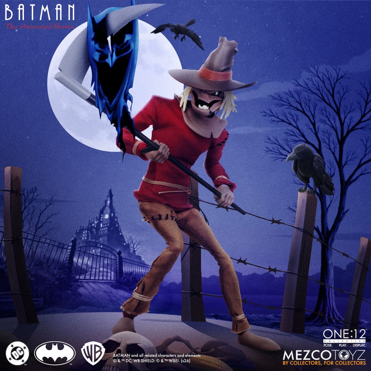 (Pre-order) Mezco One:12 Collective Batman: The Animated Series – Scarecrow 1/12 Scale Action Figure