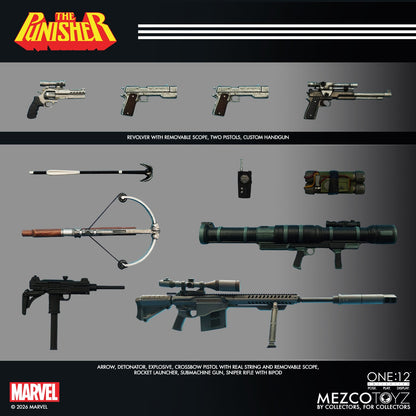 (Pre-order) Mezco Toyz One:12 Collective Marvel The Punisher 1/12 Action Figure