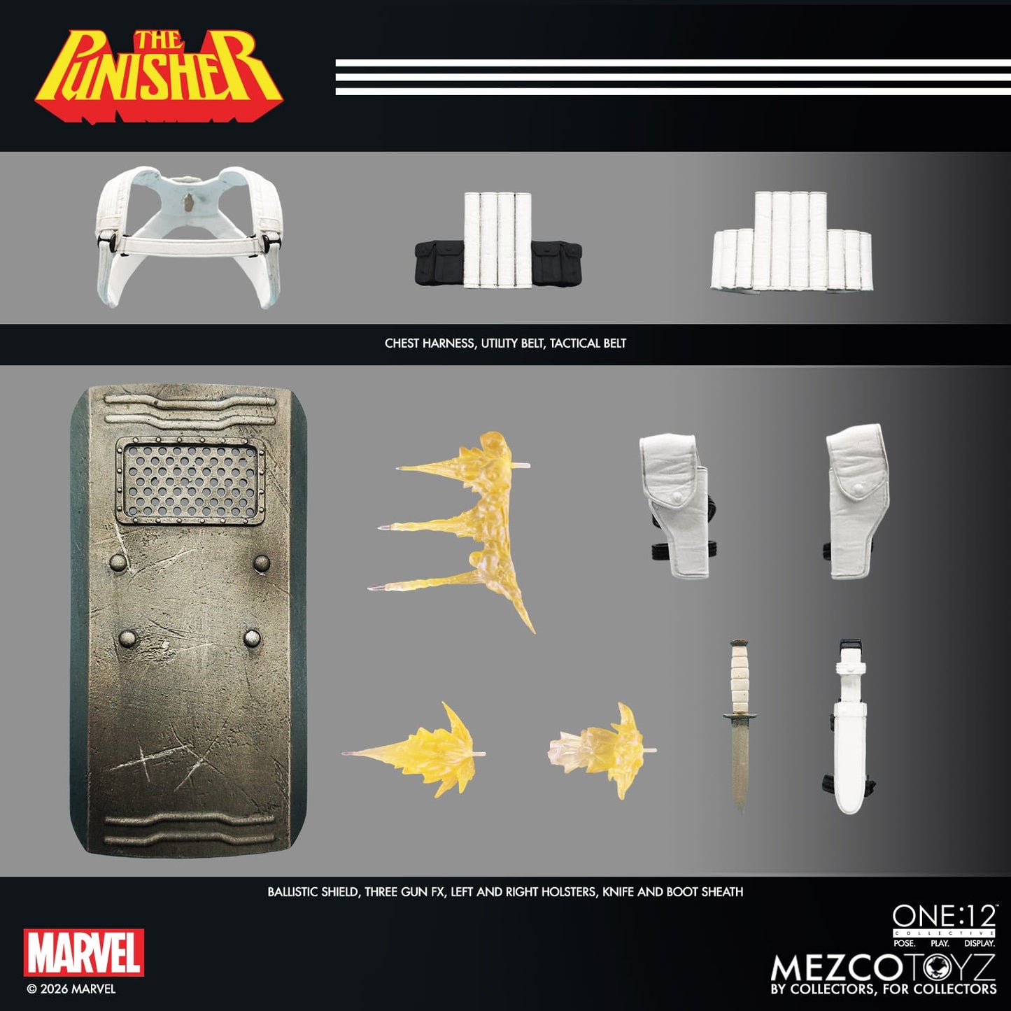 (Pre-order) Mezco Toyz One:12 Collective Marvel The Punisher 1/12 Action Figure