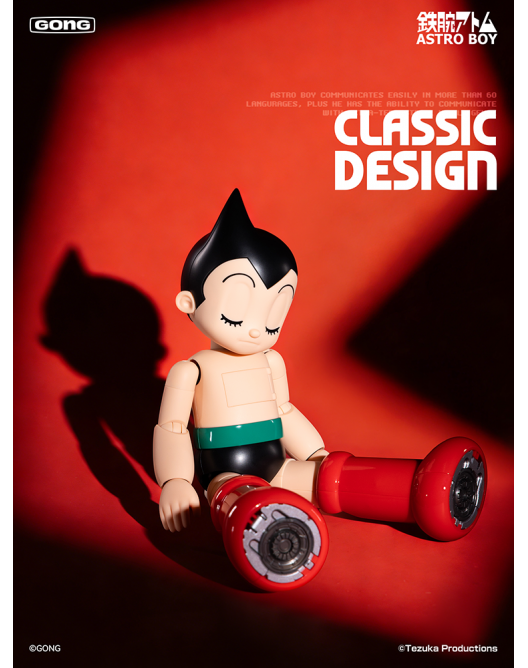 GONG Studio Astro Boy Metal Action Series 1/12 scale action figure with alloy frame and LED features