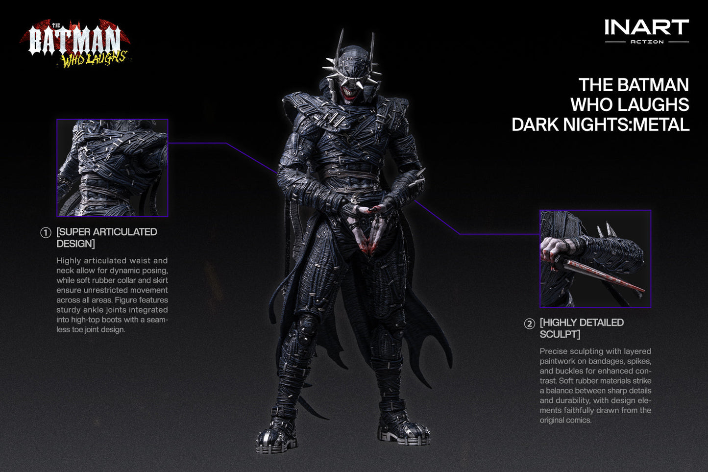 (Pre-order) INART Dark Nights: Metal - The Batman Who Laughs 1/12 Action Figure