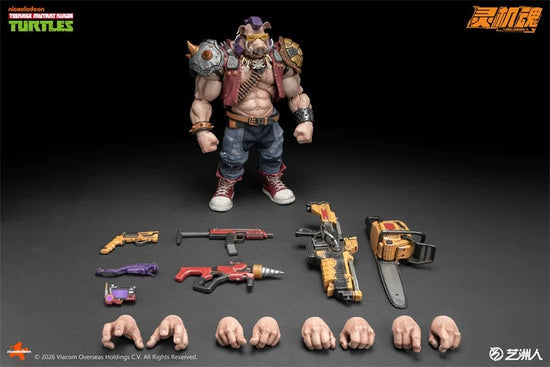 (Pre-order) LINGJIHUN 1/12 Action Figure – TMNT Rocksteady + Bebop