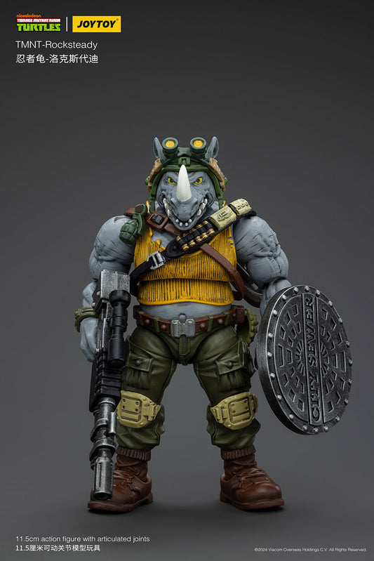 Joy Toy JT8469 Teenage Mutant Ninja Turtles TMNT Rocksteady 1/18 Action Figure