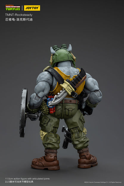 Joy Toy JT8469 Teenage Mutant Ninja Turtles TMNT Rocksteady 1/18 Action Figure