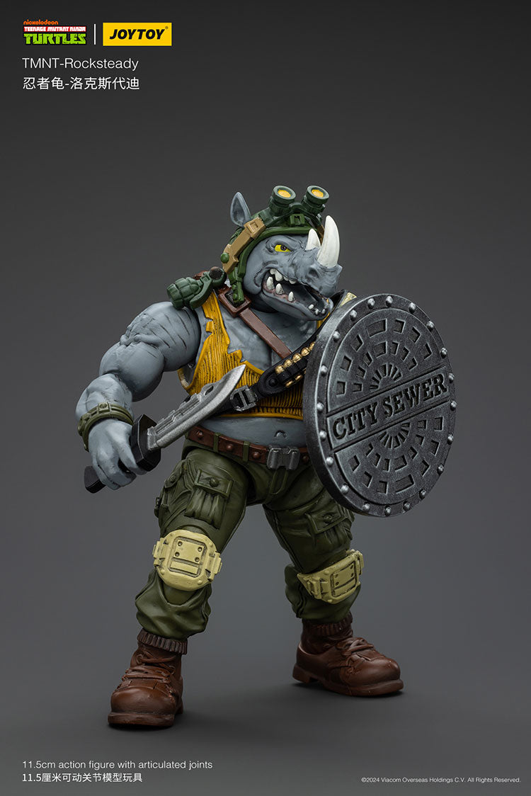 Joy Toy JT8469 Teenage Mutant Ninja Turtles TMNT Rocksteady 1/18 Action Figure