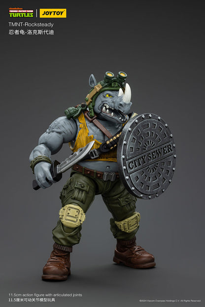 Joy Toy JT8469 Teenage Mutant Ninja Turtles TMNT Rocksteady 1/18 Action Figure