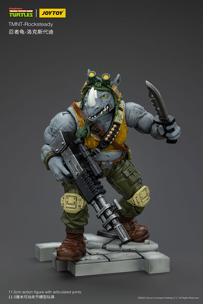Joy Toy JT8469 Teenage Mutant Ninja Turtles TMNT Rocksteady 1/18 Action Figure