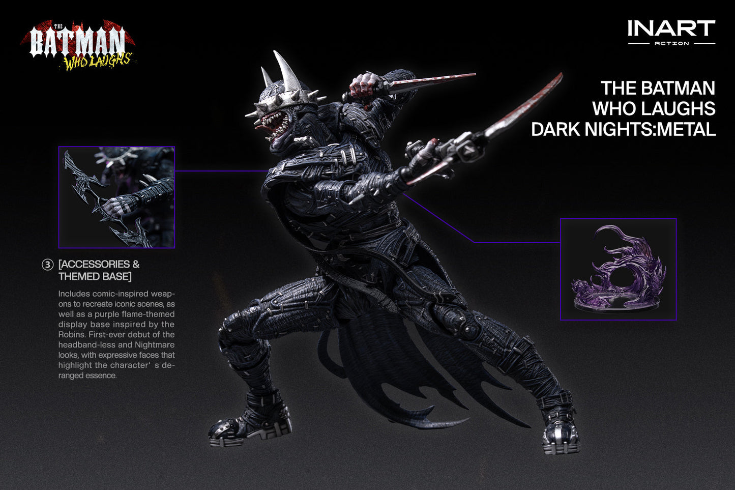 (Pre-order) INART Dark Nights: Metal - The Batman Who Laughs 1/12 Action Figure