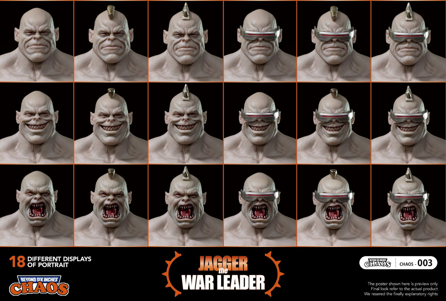 CHAOS CHA-003 Jagger The War Leader 1/12 Action Figure
