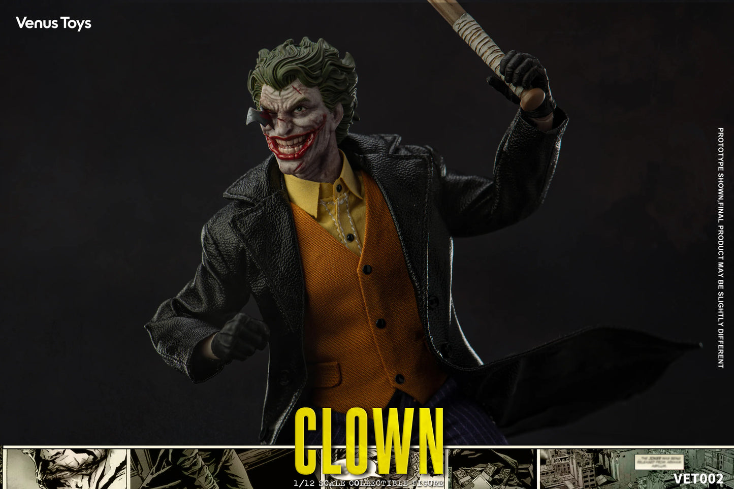 (Pre-order) Venus Toys The Clown VET002 1/12 Scale Action Figure with Pre-Order Bonus