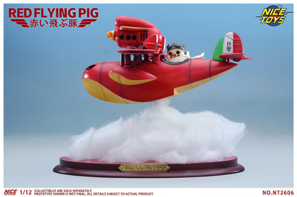 (Pre-order) NICETOYS Red Flying Pig NT2606B Airplane Set 1/12 Action Figure