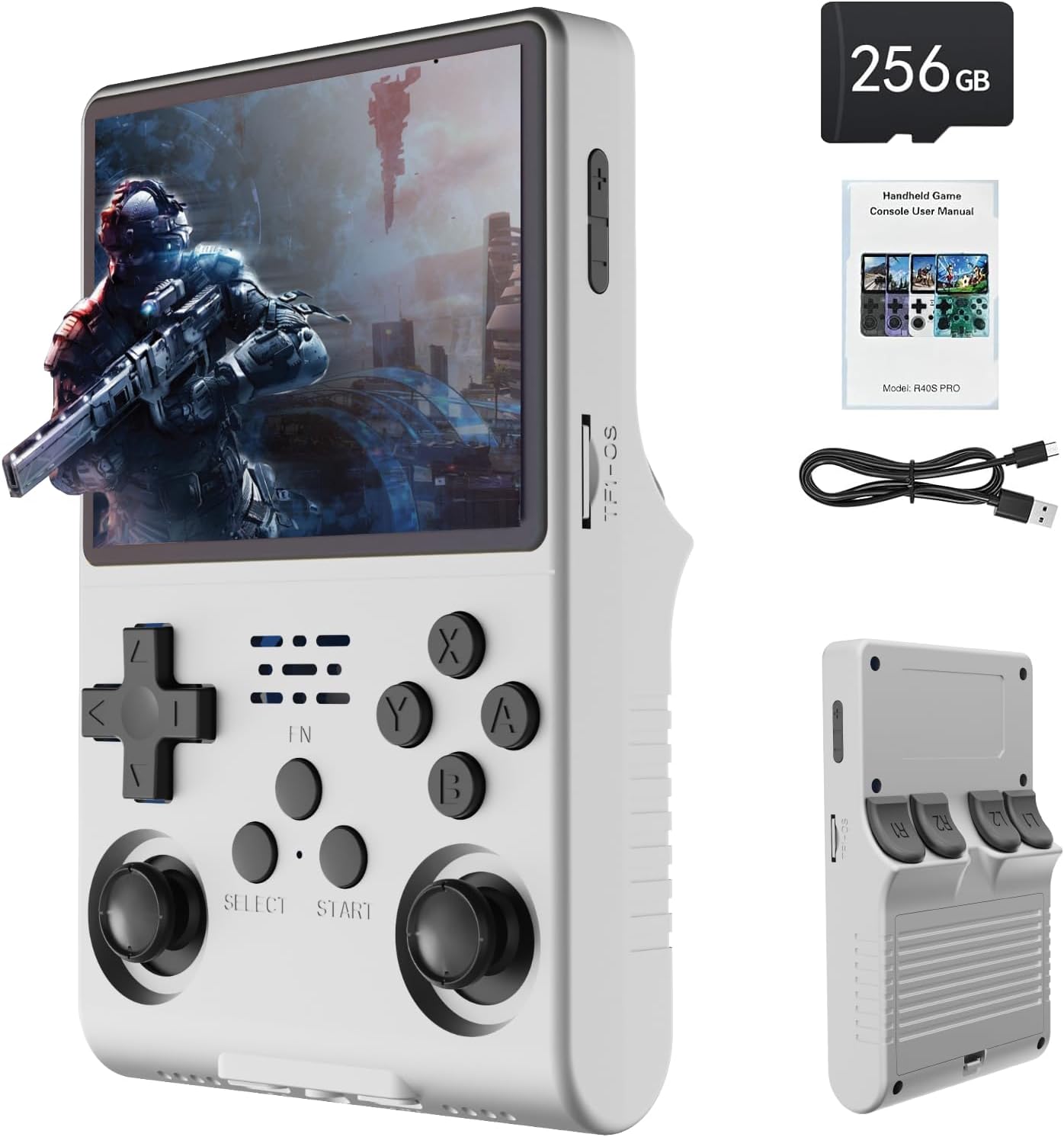 R40S PRO Handheld Game Console15000+ Games Mini Retro Console 3800mAh Portable Pocket Arcade