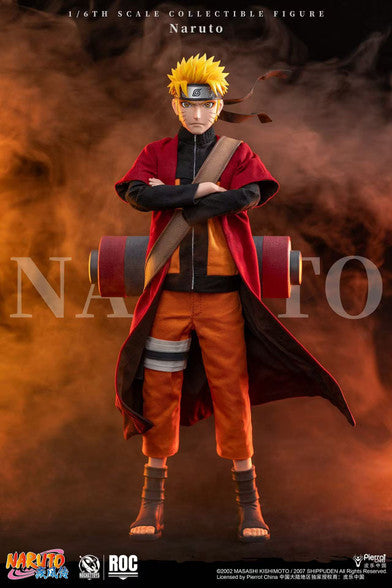 Rocket Toys ROC-011 Naruto Sage Mode Sennin Version 1/6 scale action figure with LED Rasengan and accessory pack