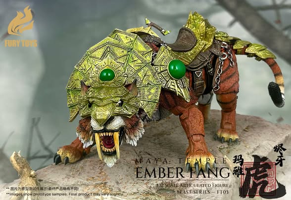 (Pre-order) FURY TOYS Beast Series Maya Temple Tiger Ember Fang / Frost Claw FT01/02/03/04 1/12 Action Figure