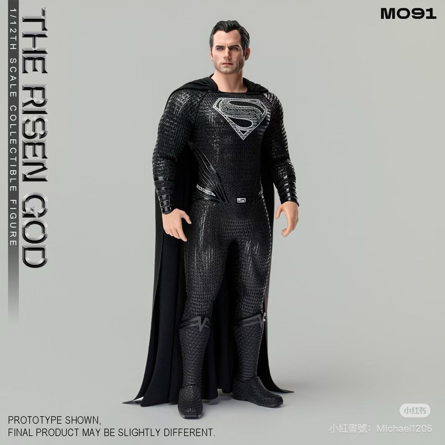 (Pre-order) Manipple Studio Black Superman (Henry Cavill) 1/12 Action Figure