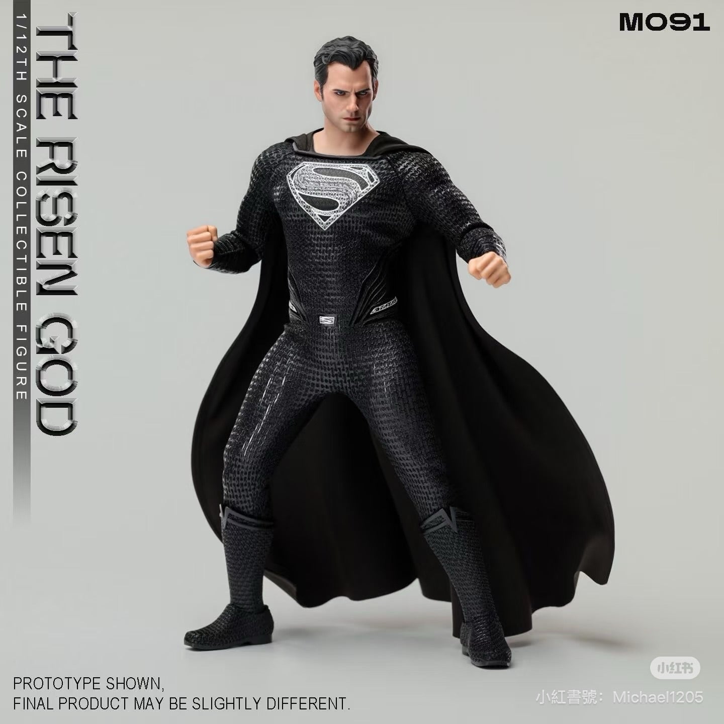 (Pre-order) Manipple Studio Black Superman (Henry Cavill) 1/12 Action Figure
