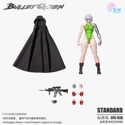 (Pre-Order) Xocann Studio Cyberpunk Fighters Club No.2 Bullet Queen MF001 1/12 Scale Action Figure