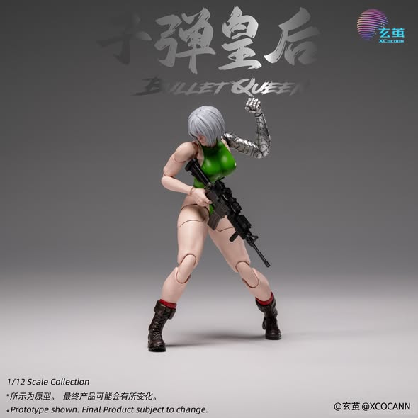 (Pre-Order) Xocann Studio Cyberpunk Fighters Club No.2 Bullet Queen MF001 1/12 Scale Action Figure