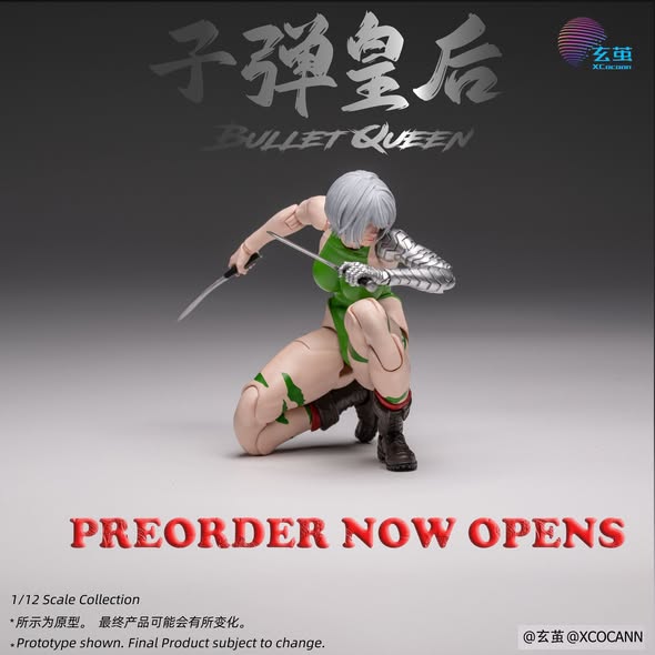 (Pre-Order) Xocann Studio Cyberpunk Fighters Club No.2 Bullet Queen MF001 1/12 Scale Action Figure