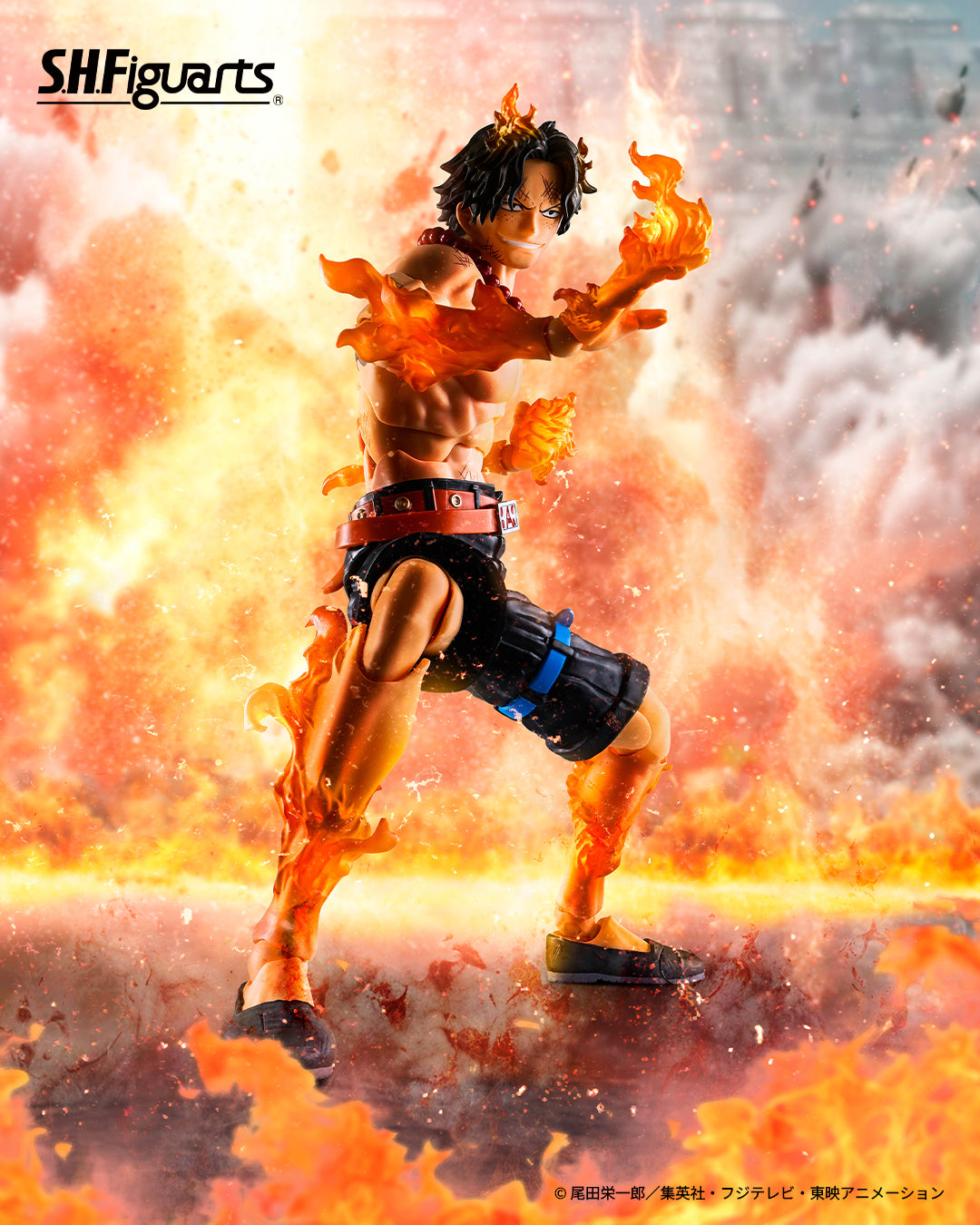 (Pre-order) Bandai S.H.Figuarts One Piece Portgas D. Ace -Marineford- 1/12 Scale Action Figure (Tamashii Web Exclusive)