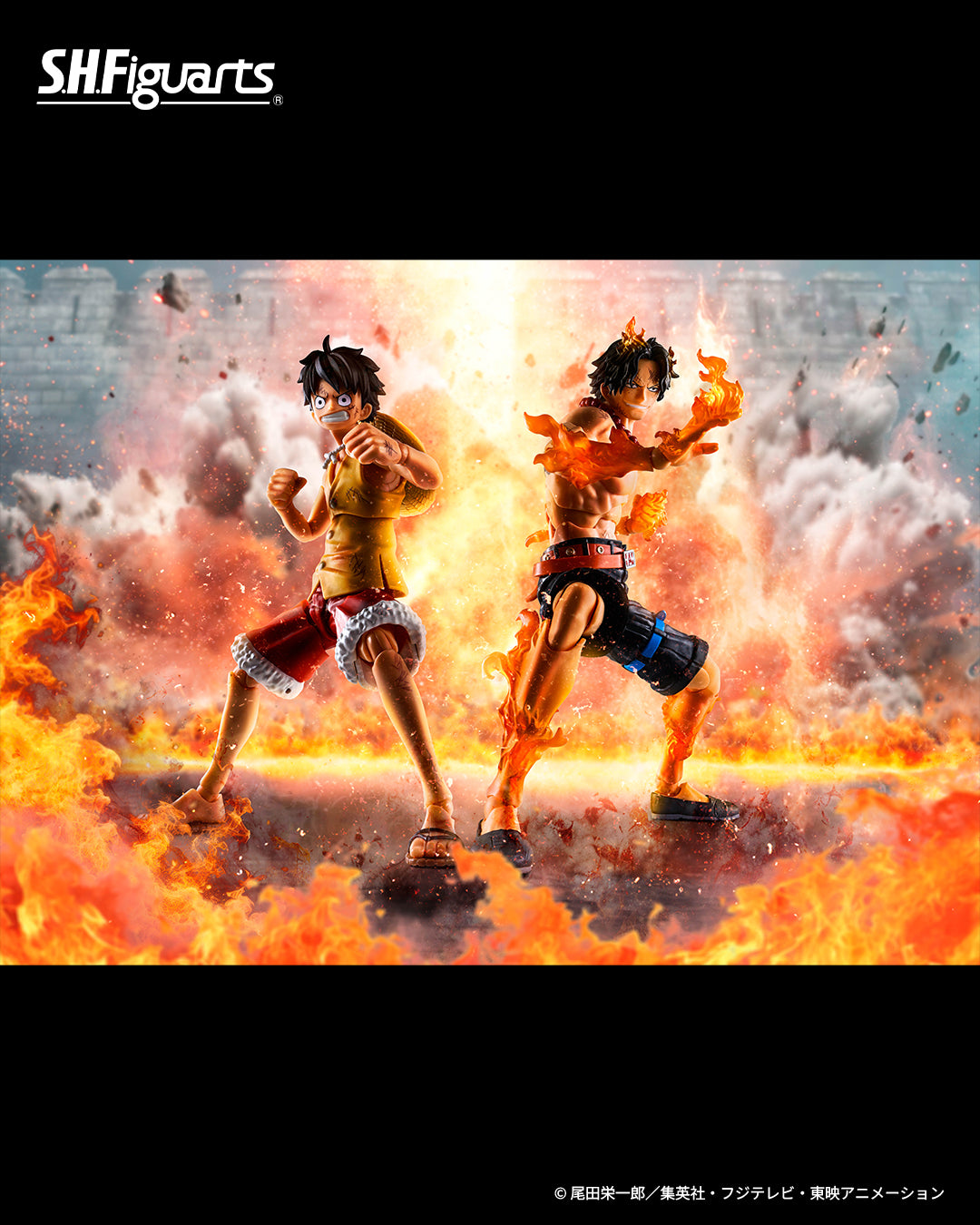 (Pre-order) Bandai S.H.Figuarts One Piece Portgas D. Ace -Marineford- 1/12 Scale Action Figure (Tamashii Web Exclusive)