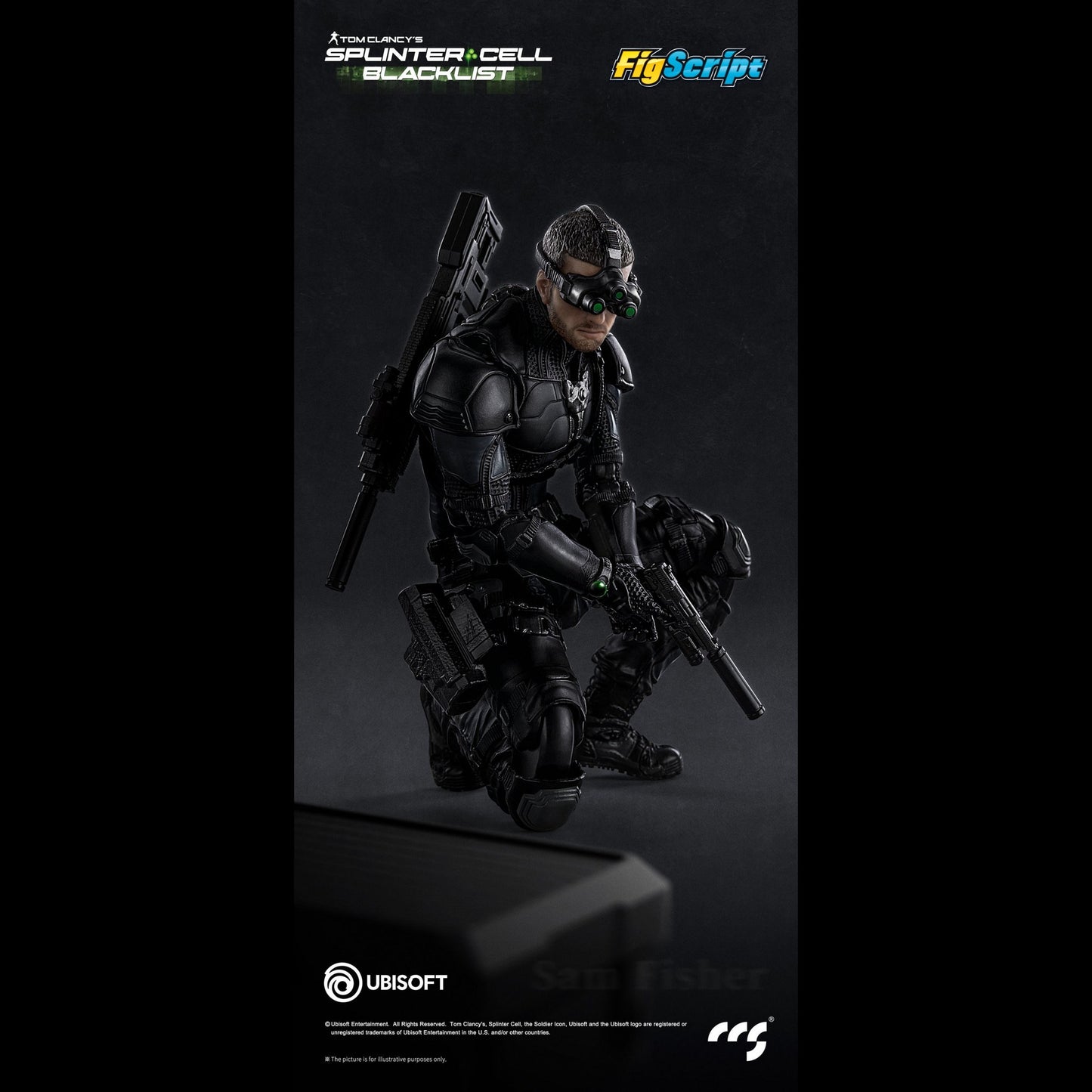 (Pre-order) CCSToys Splinter Cell: Blacklist FigScript Sam Fisher 1/12 Action Figure