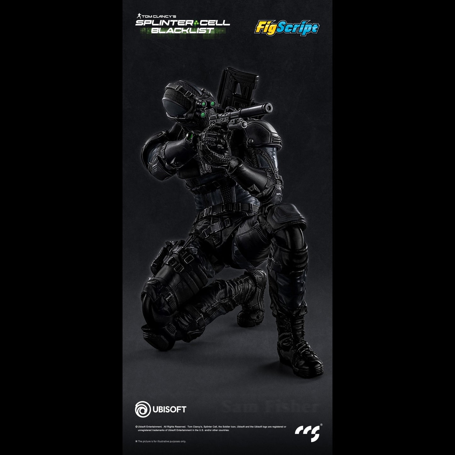 (Pre-order) CCSToys Splinter Cell: Blacklist FigScript Sam Fisher 1/12 Action Figure