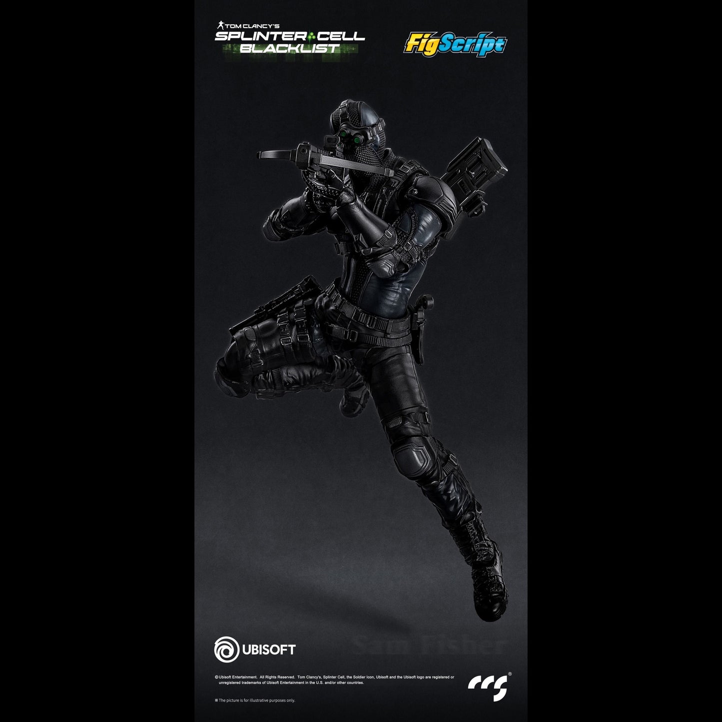 (Pre-order) CCSToys Splinter Cell: Blacklist FigScript Sam Fisher 1/12 Action Figure