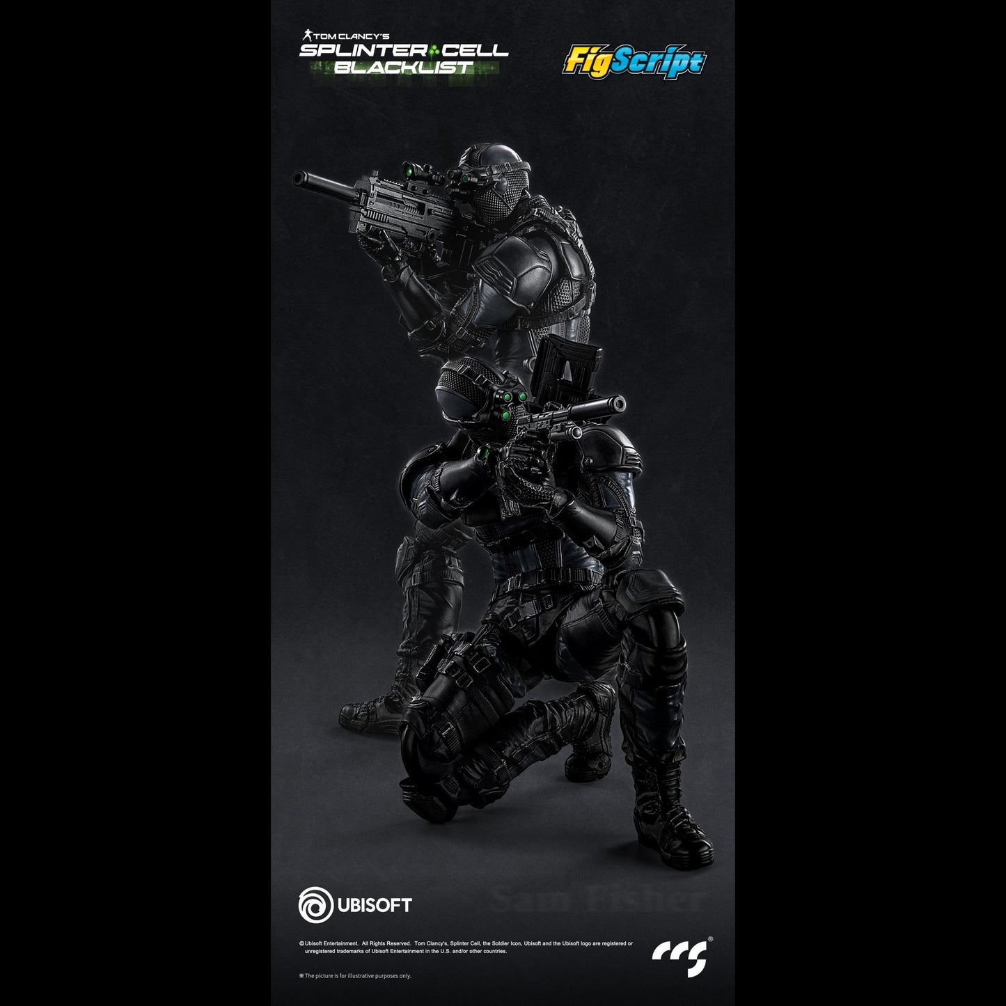 (Pre-order) CCSToys Splinter Cell: Blacklist FigScript Sam Fisher 1/12 Action Figure