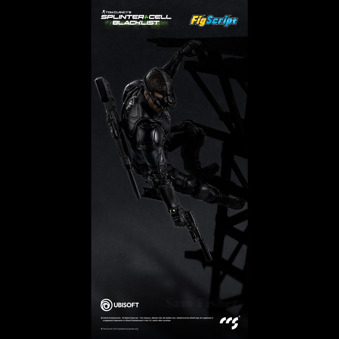 (Pre-order) CCSToys Splinter Cell: Blacklist FigScript Sam Fisher 1/12 Action Figure