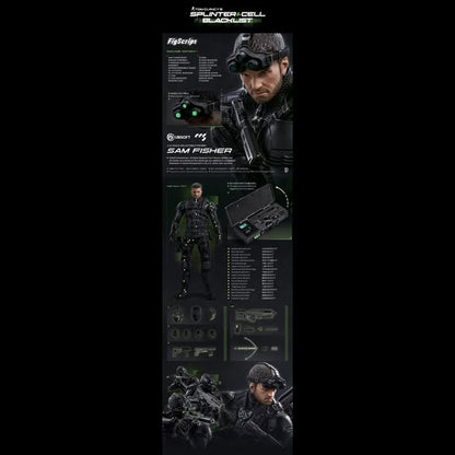 (Pre-order) CCSToys Splinter Cell: Blacklist FigScript Sam Fisher 1/12 Action Figure