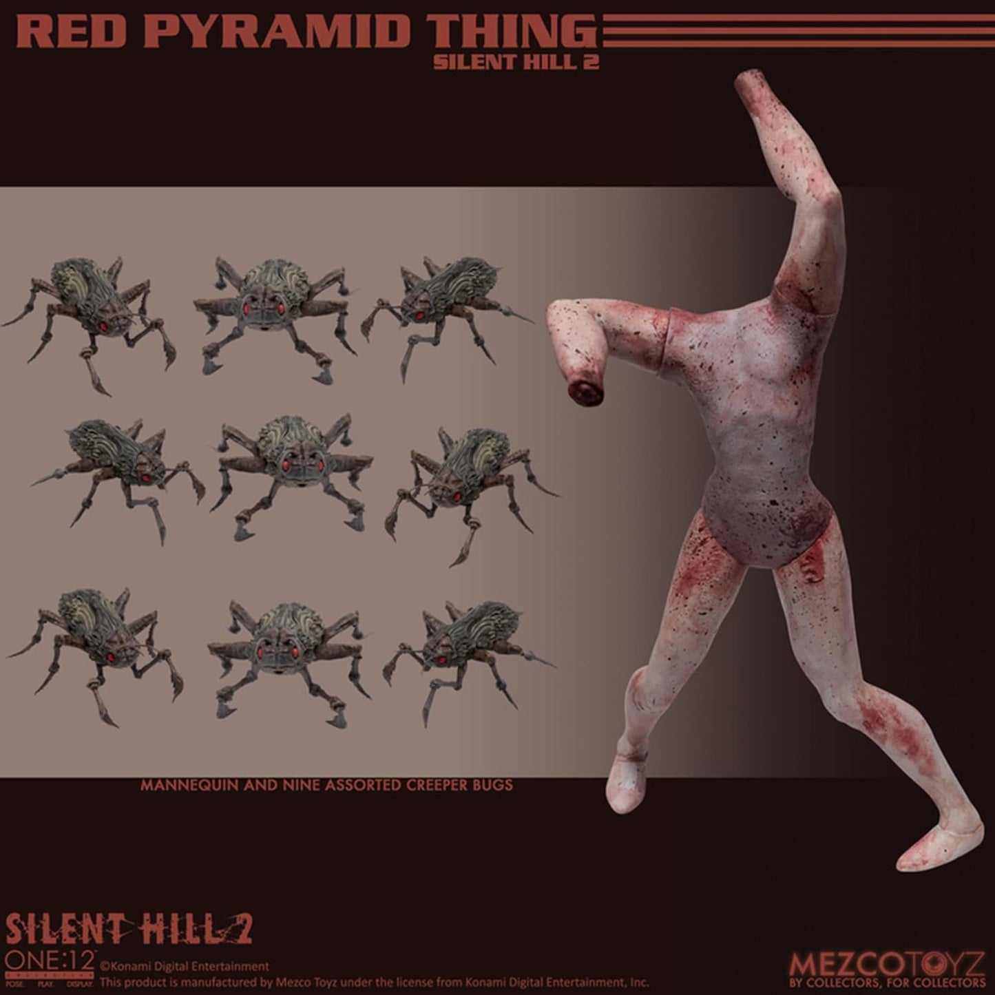 Mezco - One:12 Collective Silent Hill 2 Action Figure 1/12 Scale Red Pyramid Thing Figure