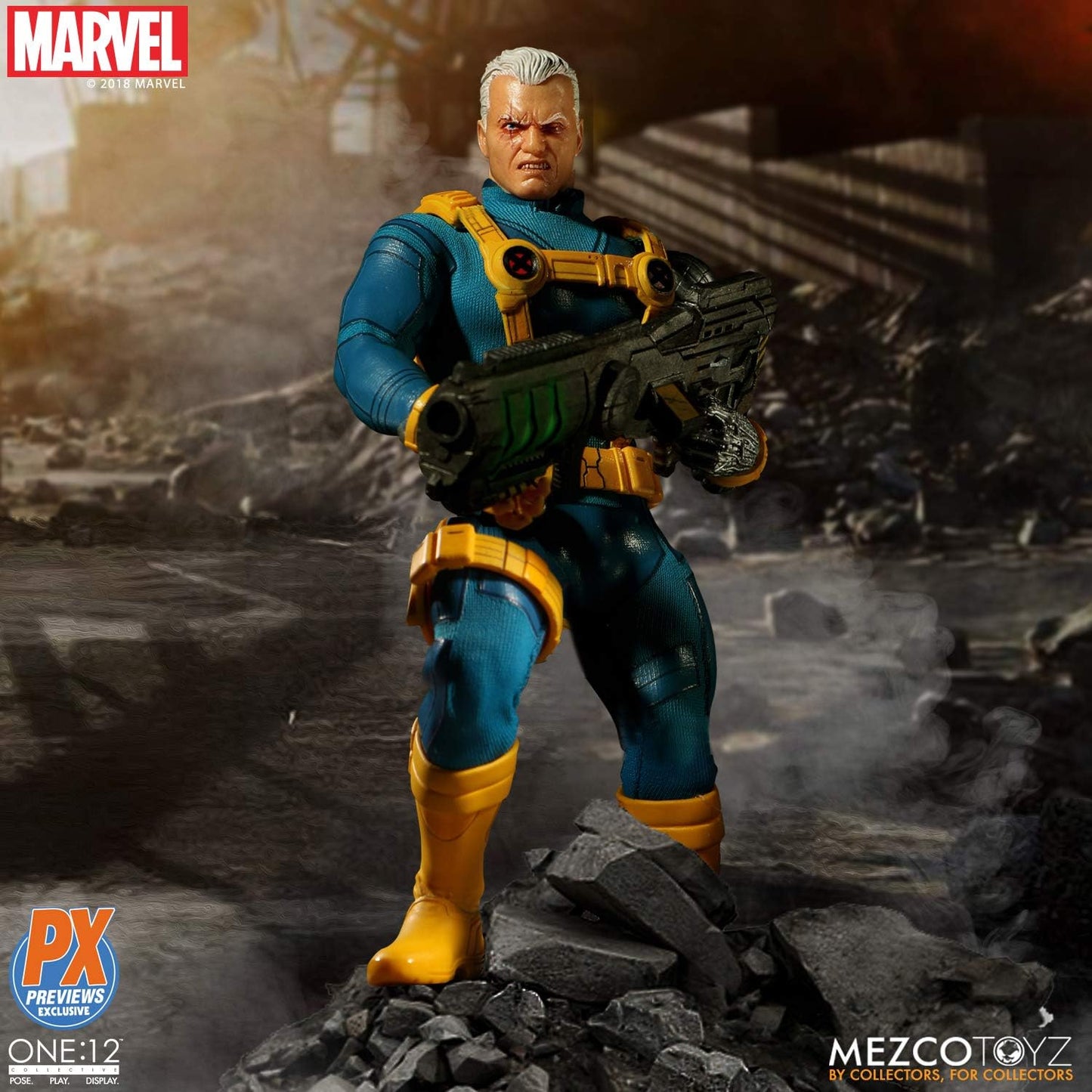 Mezco One: 12 Collective: Marvel Cable (X-Men Version) Action Figure