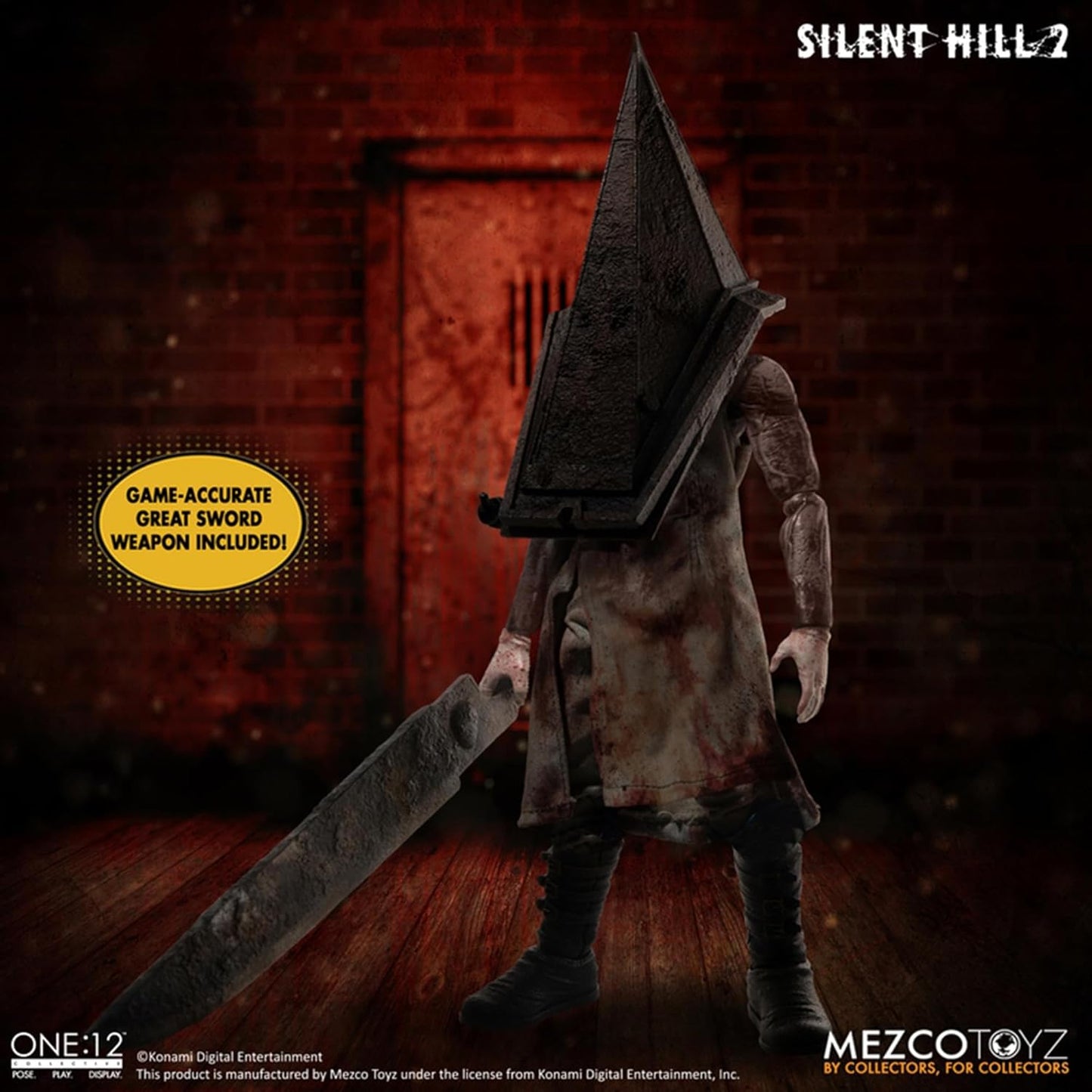 Mezco - One:12 Collective Silent Hill 2 Action Figure 1/12 Scale Red Pyramid Thing Figure